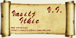 Vasilj Ilkić vizit kartica